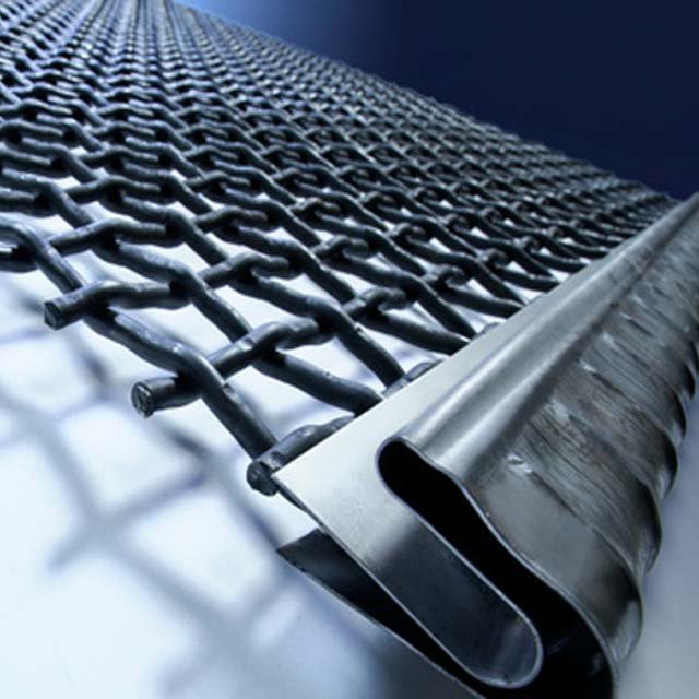 Manganese crimped crusher vibrating wire screen mesh for stone quarry