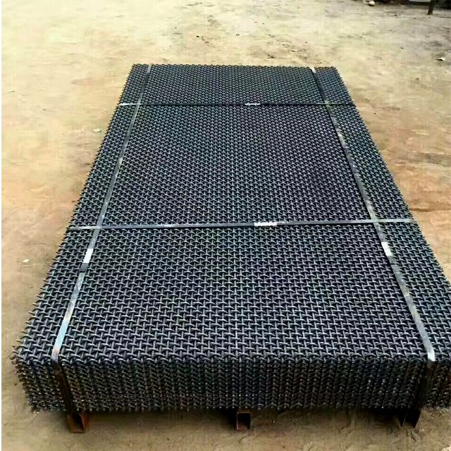 Manganese crimped crusher vibrating wire screen mesh for stone quarry