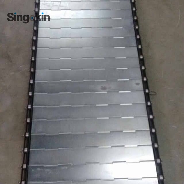 High Tension Stainless Steel Perforated Metal Hinged Steel Belt Conveyor