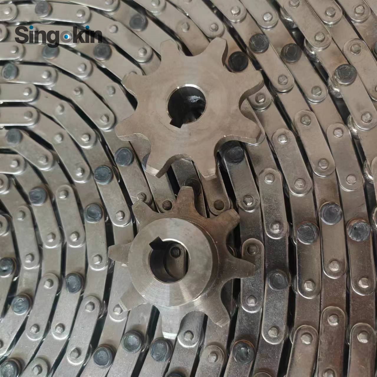 High Tension Stainless Steel Perforated Metal Hinged Steel Belt Conveyor