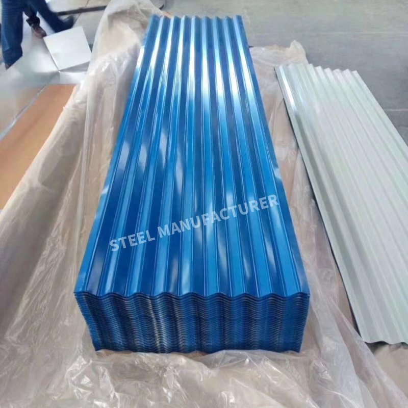High quality customized color painted corrugated steel roofing sheets on stocks for sale