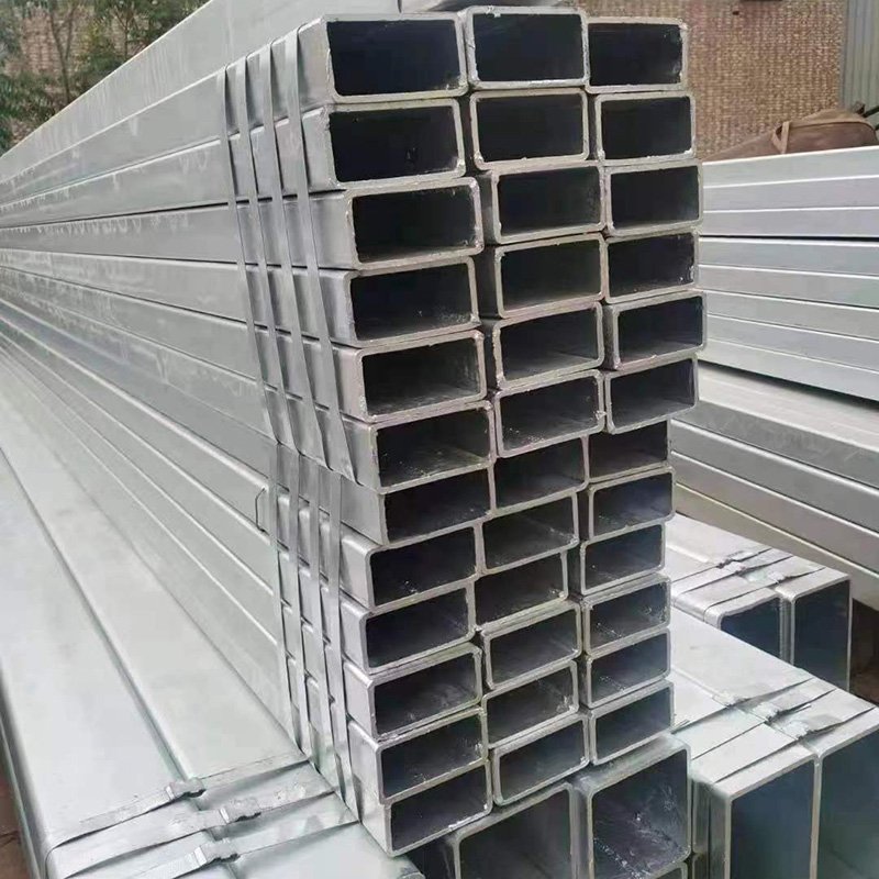 Z10-Z150 50*50mm hot rolled welded rectangular galvanized steel tube GI square steel tube pipe