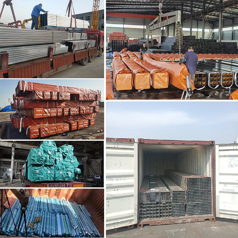 Z10-Z150 50*50mm hot rolled welded rectangular galvanized steel tube GI square steel tube pipe