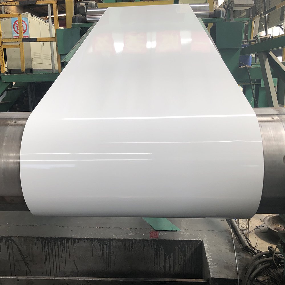 Chinese manufacturer of high quality 0.45 ral 9016 am150 hot dip color prepainted galvanized steel coil ppgi