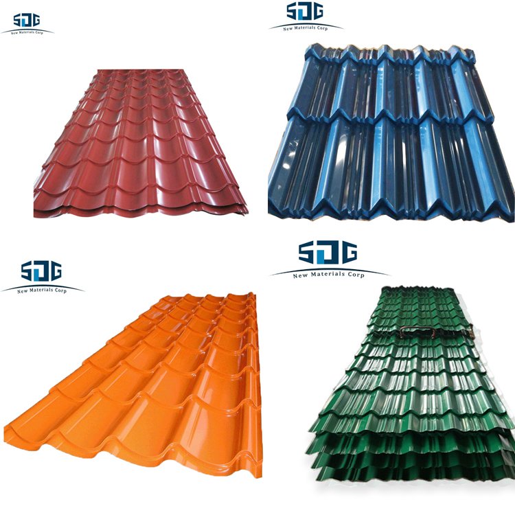 DX51D Z275 Z350 Roof sheet GI / PPGI / PPGL color coated galvanized steel roof sheet