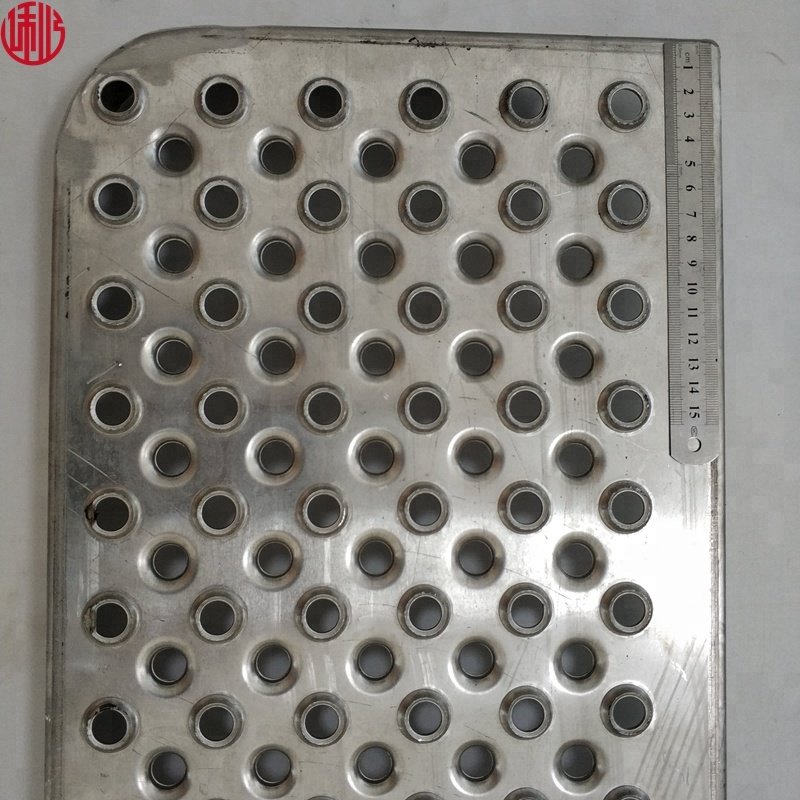Anti-Skid Walkway Safety Plate Aluminum Perforated Metal with Steel Wire Mesh Ramp Deck Grating