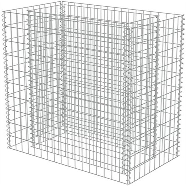 Heavy Galvanized 2x1x1 Boundary Wall Gabion Planter Basket Welded Stone Basket for Garden Steel Wire Mesh
