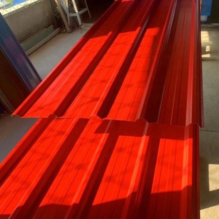 High quality color galvanized zinc coated corrugated metal steel roof sheet roofing tile