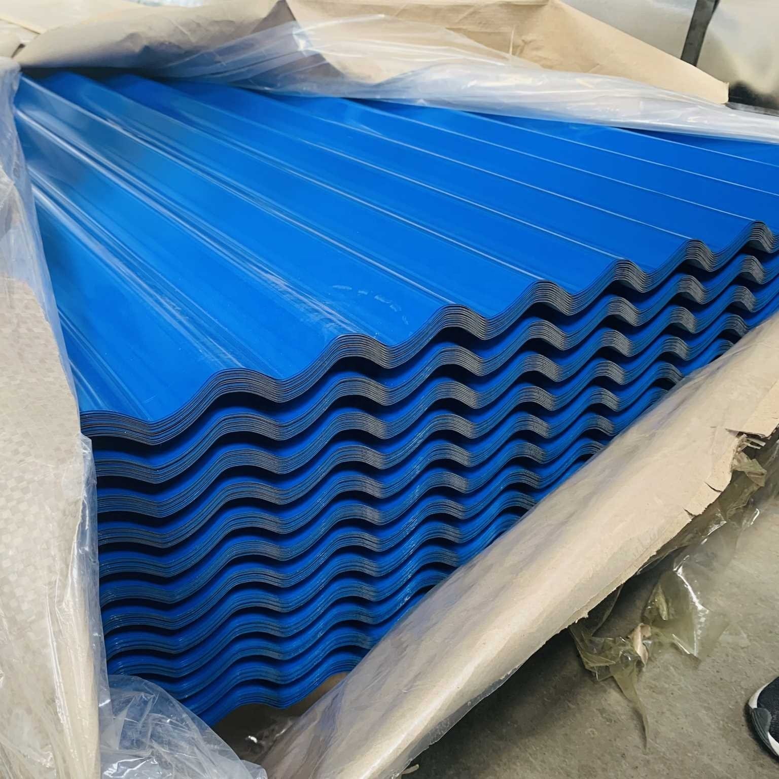 High quality color galvanized zinc coated corrugated metal steel roof sheet roofing tile