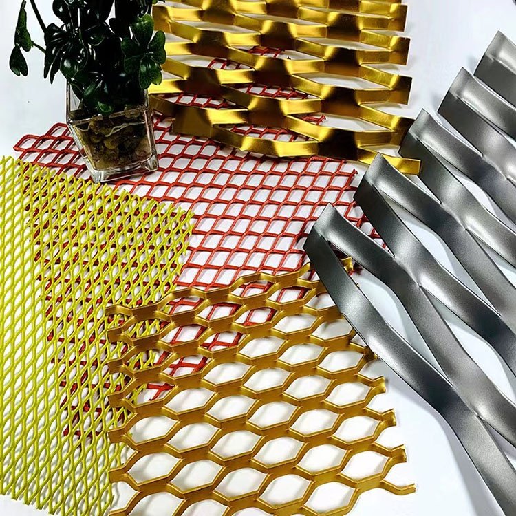 Popular beautiful decorative wire mesh stainless steel woven chain link ring wire mesh aluminum alloy screen for curtain wall