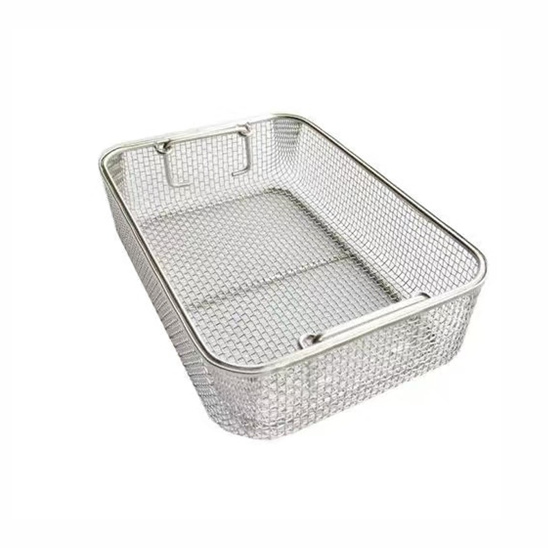 Rust-Resistant 304 Stainless Steel Mesh Baskets for Kitchenware Storage