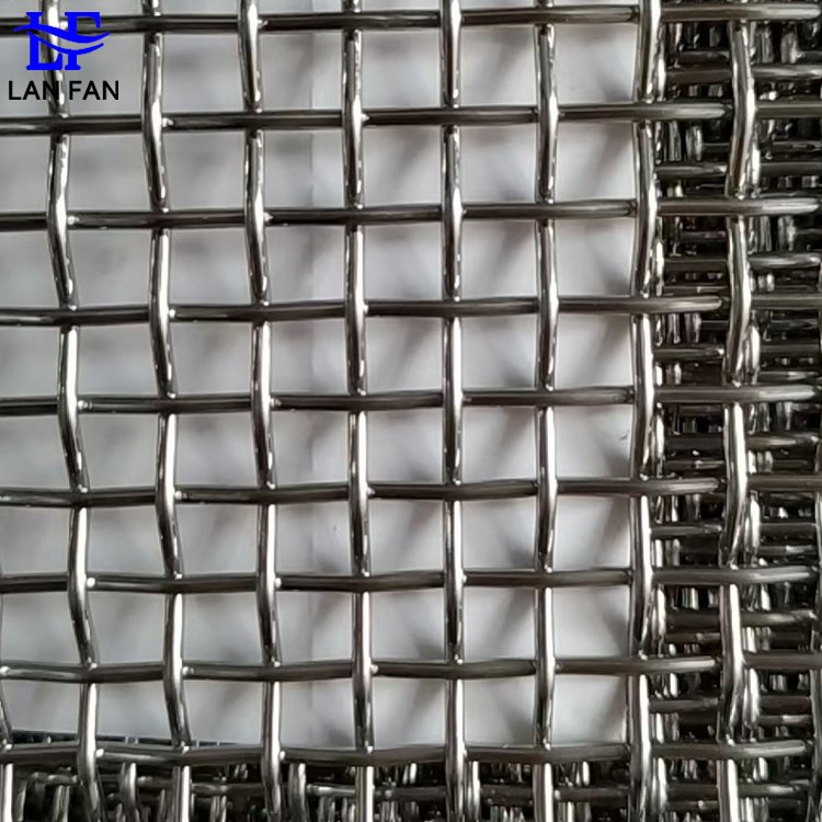 SWG 23 Stainless Steel Crimped Wire Mesh 65mn SS Decorative Curtains Steel Wire Mesh Crimped Wire
