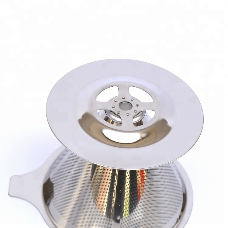 paperless stainless steel wire mesh pour over coffee dripper strainer