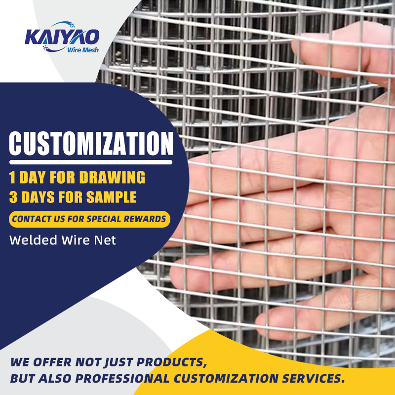 Hot-dip galvanized fence iron wire mesh roll for rabbit, bird, and pet cages, 10 gauge welded wire mesh roll