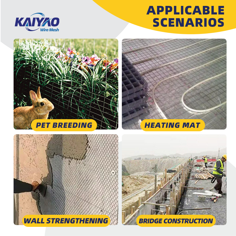 Hot-dip galvanized fence iron wire mesh roll for rabbit, bird, and pet cages, 10 gauge welded wire mesh roll