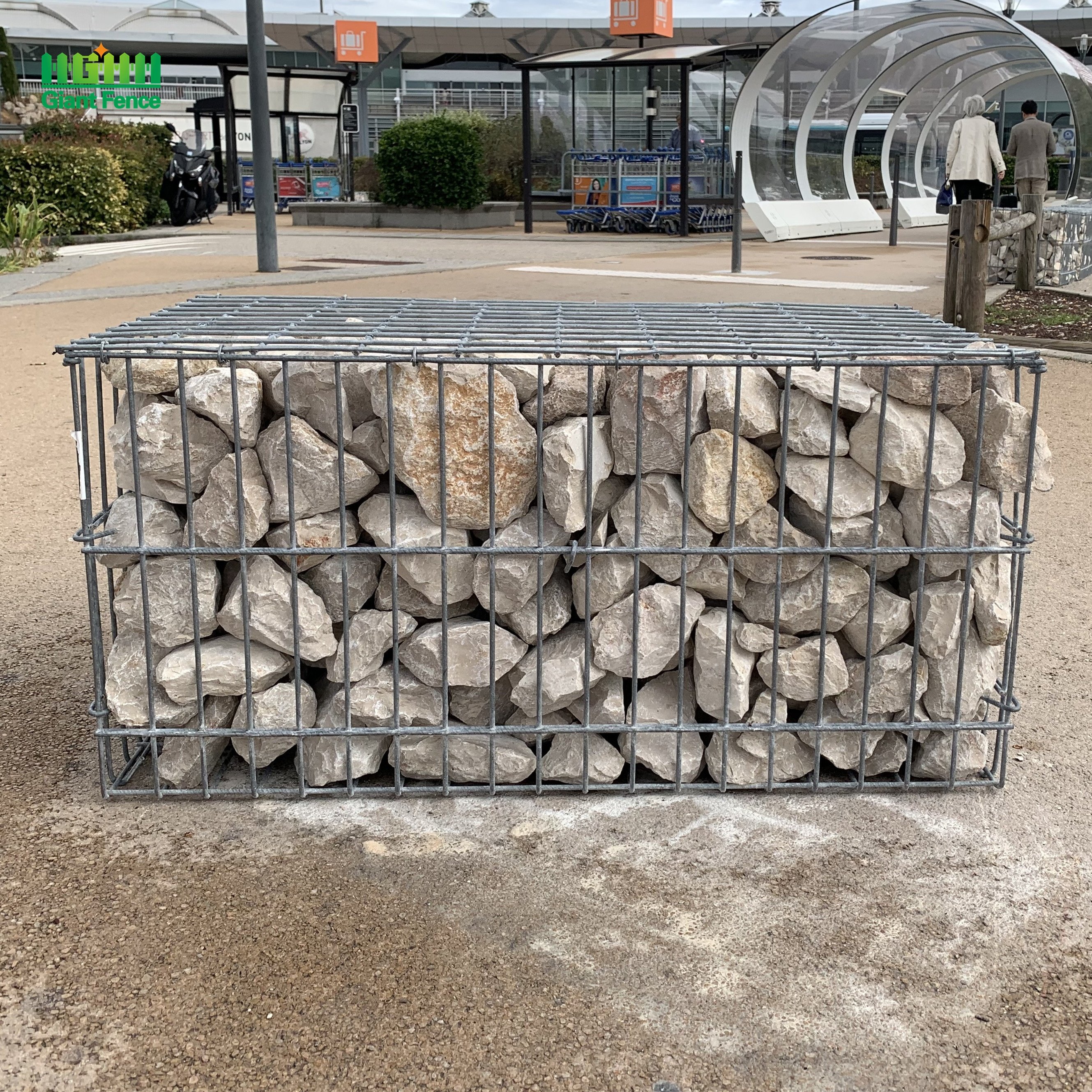 Decorative Gabione Wire Mesh Basket 2mm Diameter with 50mm 8mm Apertures Used Stone Retaining Wall Rock Fence Bending Wire Mesh