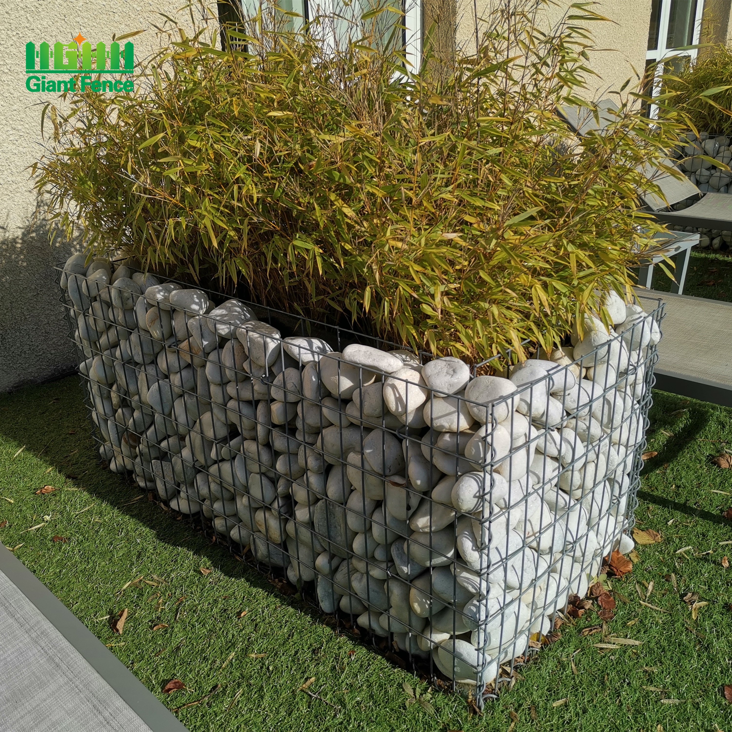 Decorative Gabione Wire Mesh Basket 2mm Diameter with 50mm 8mm Apertures Used Stone Retaining Wall Rock Fence Bending Wire Mesh