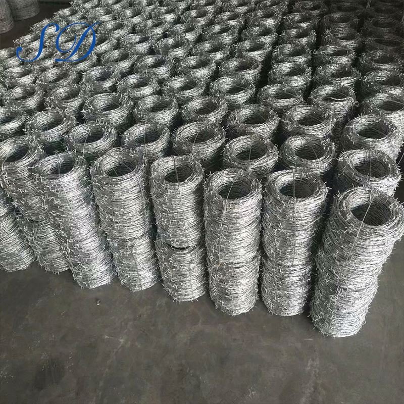 Types of Fence Barbed Wire Galvanized Protection Steel Wire High Quality 500 Meters Razor Blade Galvanized Rev Single Razor