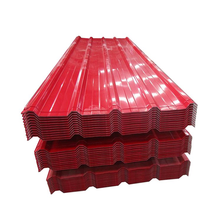 Red Sandwich Panels Materials Prepainted Corrugated Galvanized Steel Color Roofing Sheets