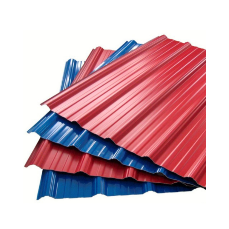 PPGI corrugated metal roofing sheet color coated galvanized zinc steel plate for building