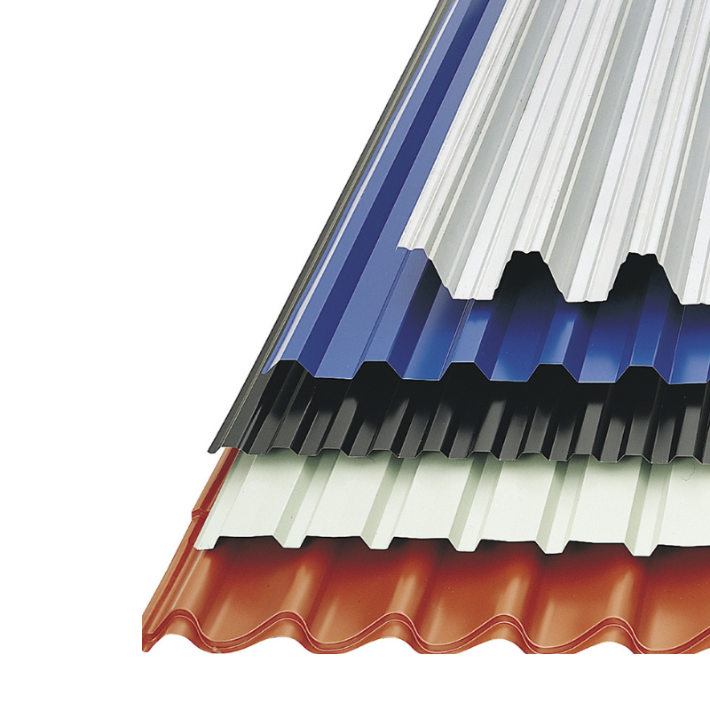 PPGI corrugated metal roofing sheet color coated galvanized zinc steel plate for building