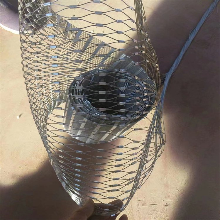 20mm 30mm 40mm 50mm Flexible Stainless Steel Wire Rope Mesh Zoo Aviary Netting