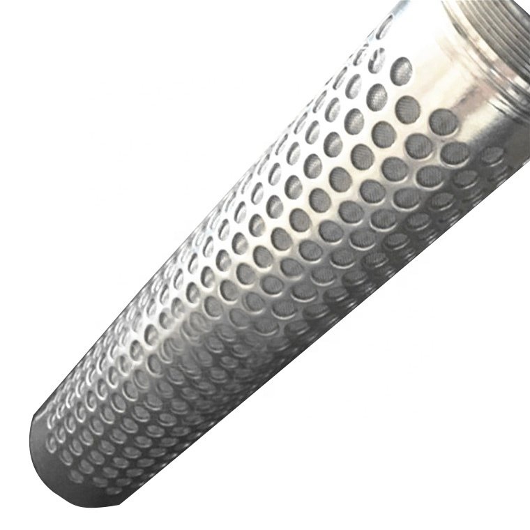 Stainless Steel round hole perforated metal filter cylinders sintered wire mesh tube