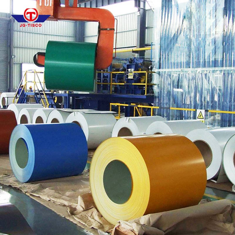 Shandong PPGI Steel Coils 0.1-0.5mm Thickness Paint 15/5 PPGI PPGL Color Coated Galvanized Steel Coil
