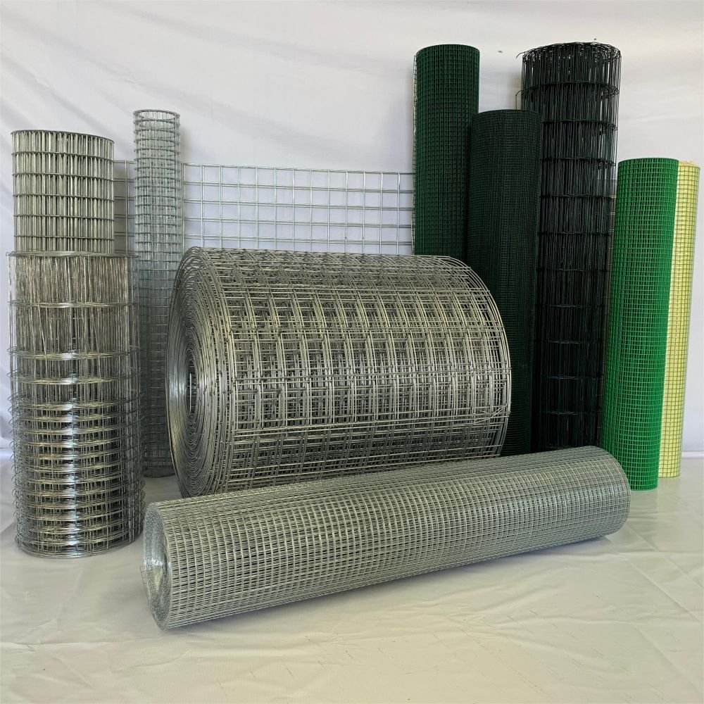 Outdoor Use safe guarding 5x5 4x4 8 gauge 10 gauge PVC welded wire mesh for Farm Fencing hardware cloth