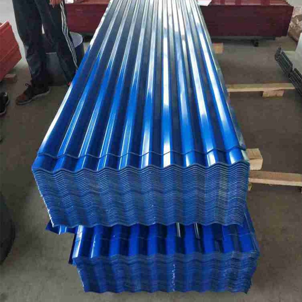 Building Material PPGI Color Coated Metal Roof Sheet Corrugated Roofing Sheet