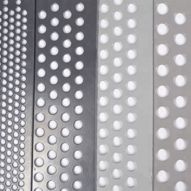 5mm hole perforated metal mesh round shape metal plate for fence