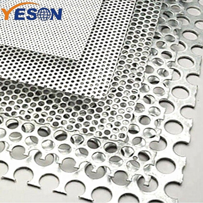 Decorative Micron Punched Hole Metal Mesh 1.2 3mm Aluminum /Stainless Steel 304 316 Round Hole Perforated Sheet metal