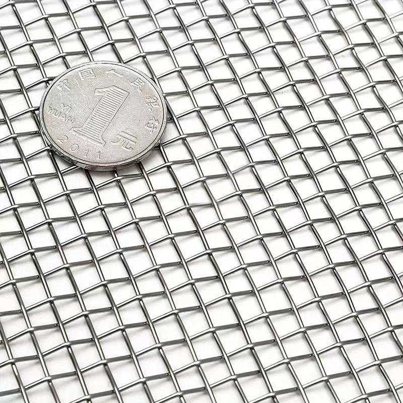Customized 50 100 200 300 500 Micron Stainless Steel Woven Wire Mesh Screen