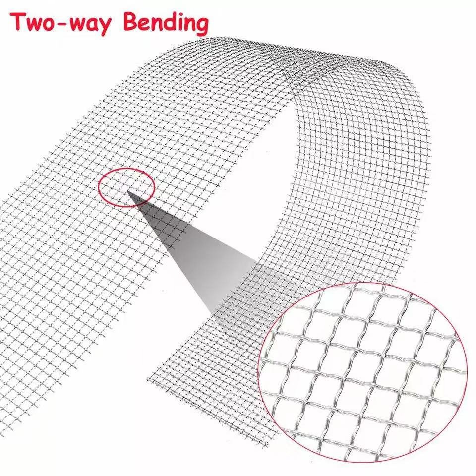 Customized 50 100 200 300 500 Micron Stainless Steel Woven Wire Mesh Screen