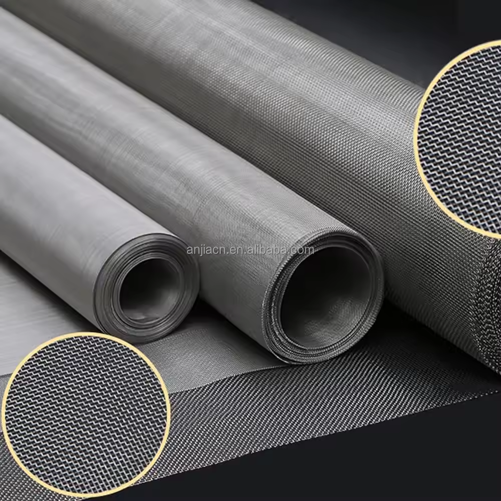 304 / 304L / 316 / 316L Ultra Fine Stainless Steel Sieve with Dimensions 6.5m x 1m Steel Wire Mesh