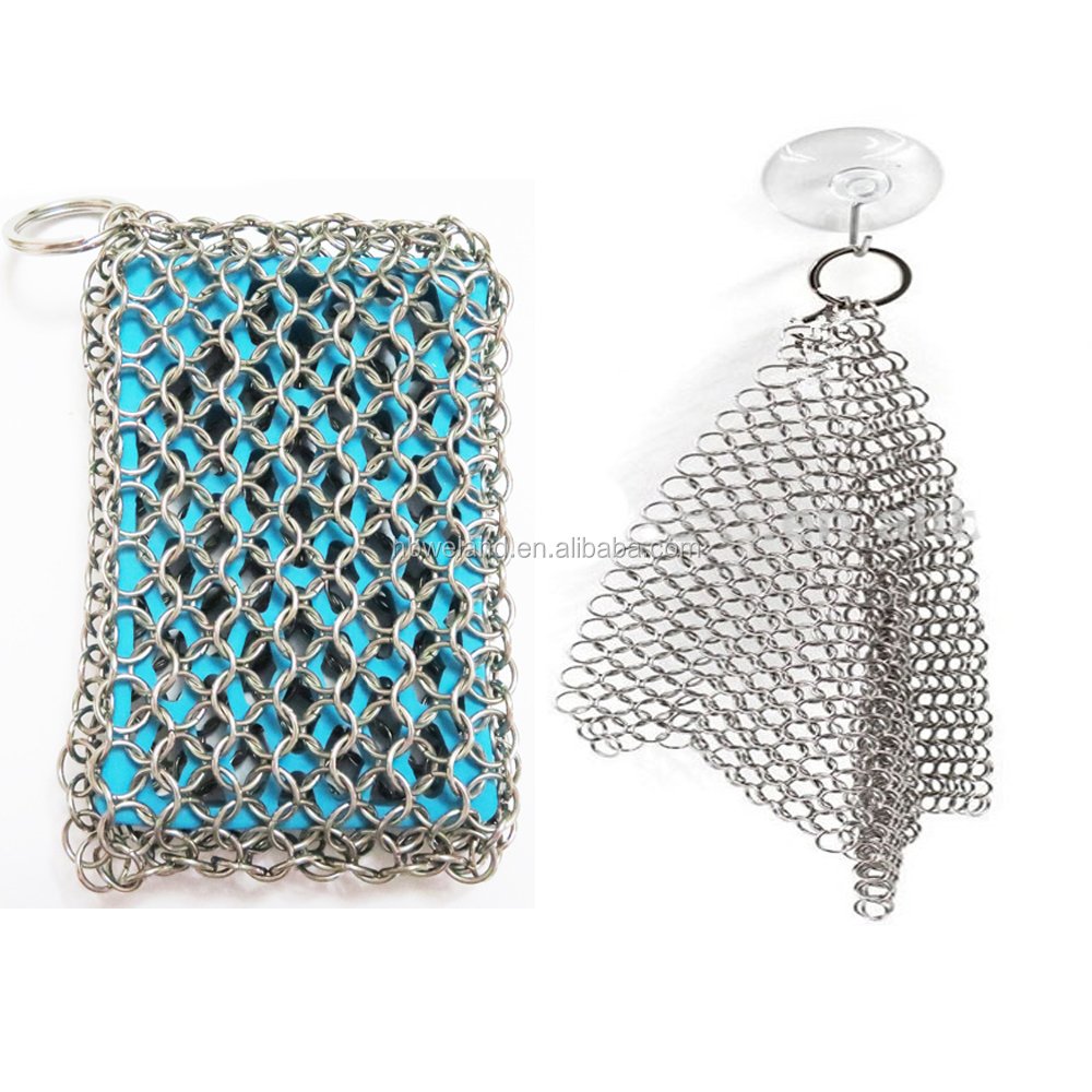 HEBEI WELAND Stainless Steel Chainmail Scrubber Pad