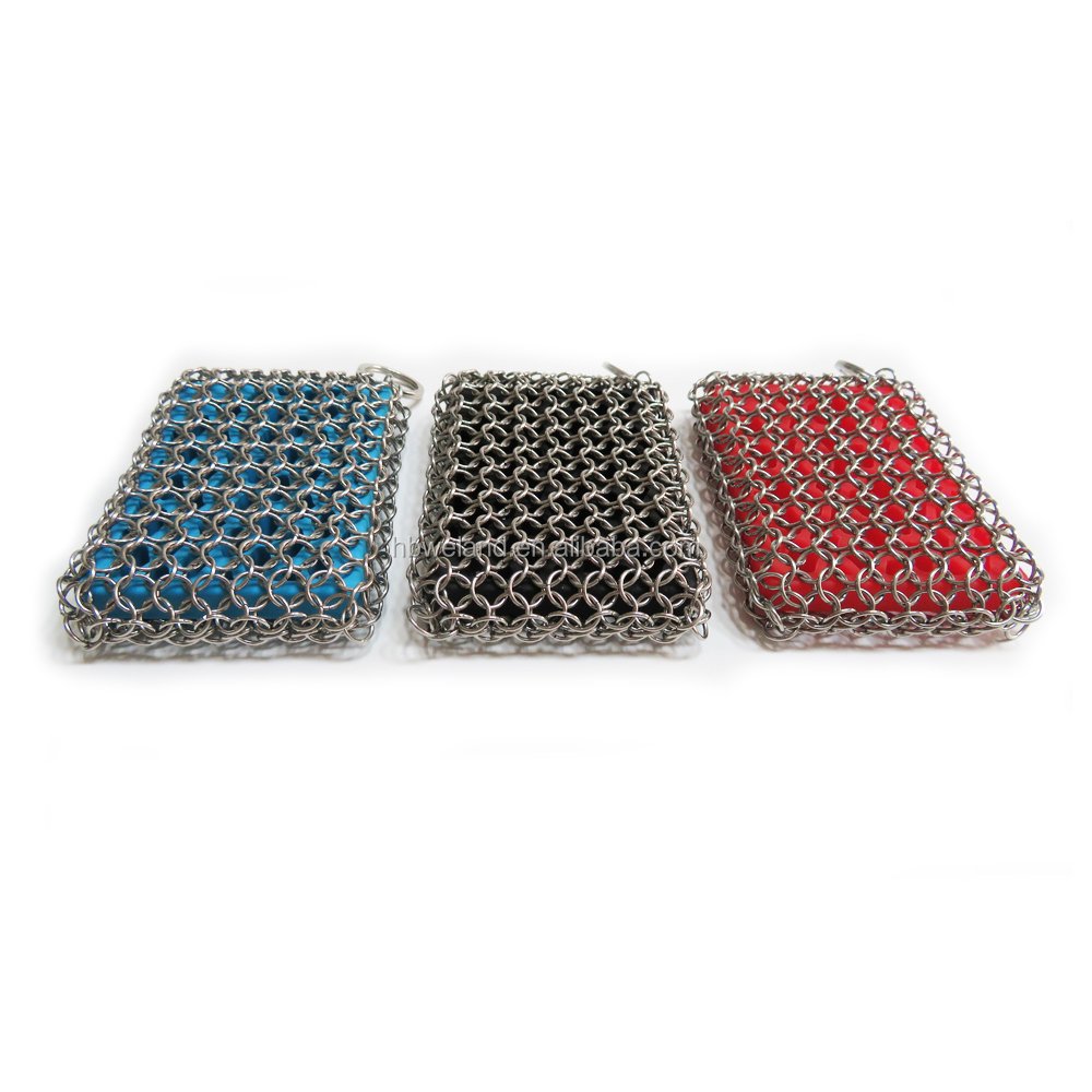 HEBEI WELAND Stainless Steel Chainmail Scrubber Pad