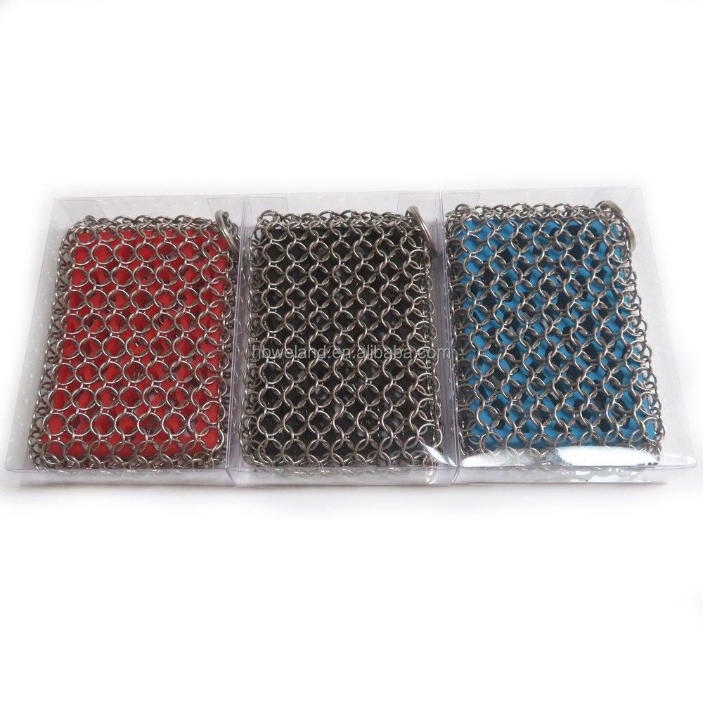 HEBEI WELAND Stainless Steel Chainmail Scrubber Pad