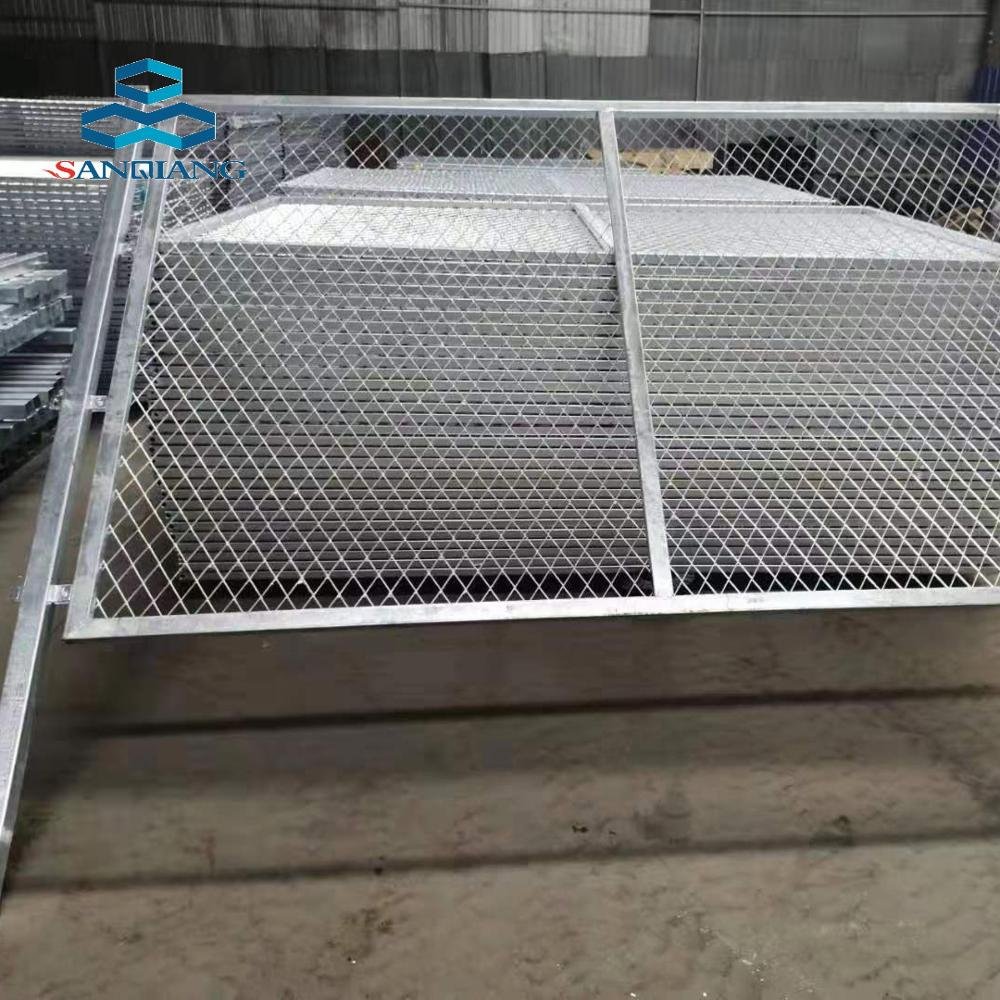 expanded mesh manufacture galvanized powder coated expanded mesh fence with frame