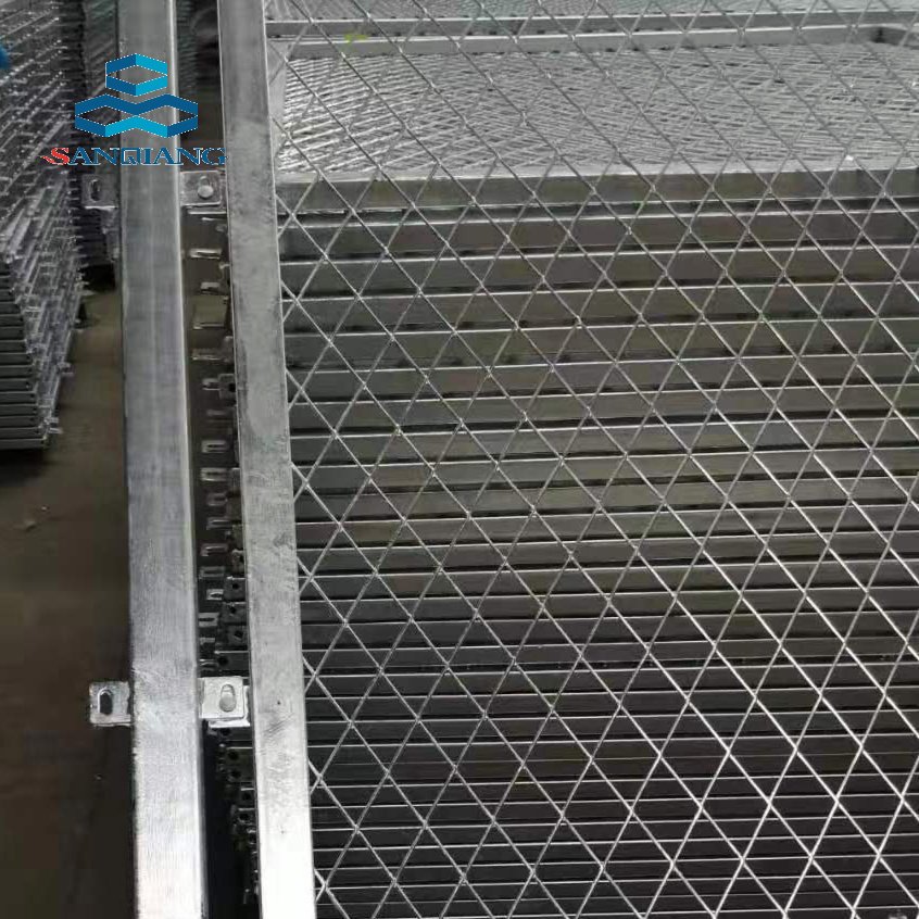 expanded mesh manufacture galvanized powder coated expanded mesh fence with frame