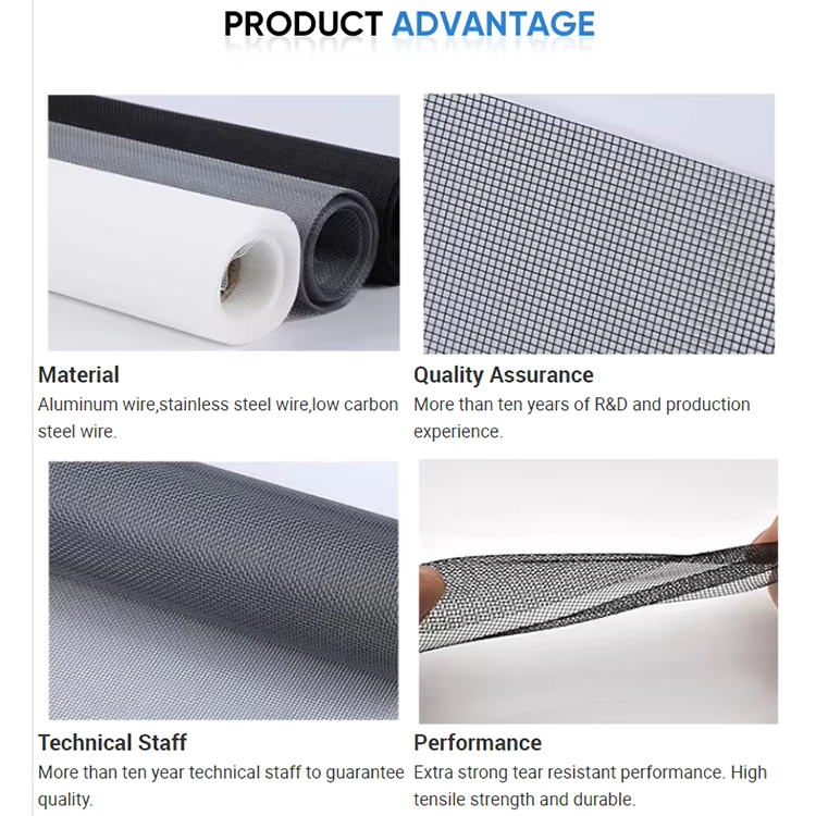 Factory Direct Sale High Quality Oil-Resistant Epoxy Coated Black Steel Wire Mesh Hydraulic Filter Support Mesh