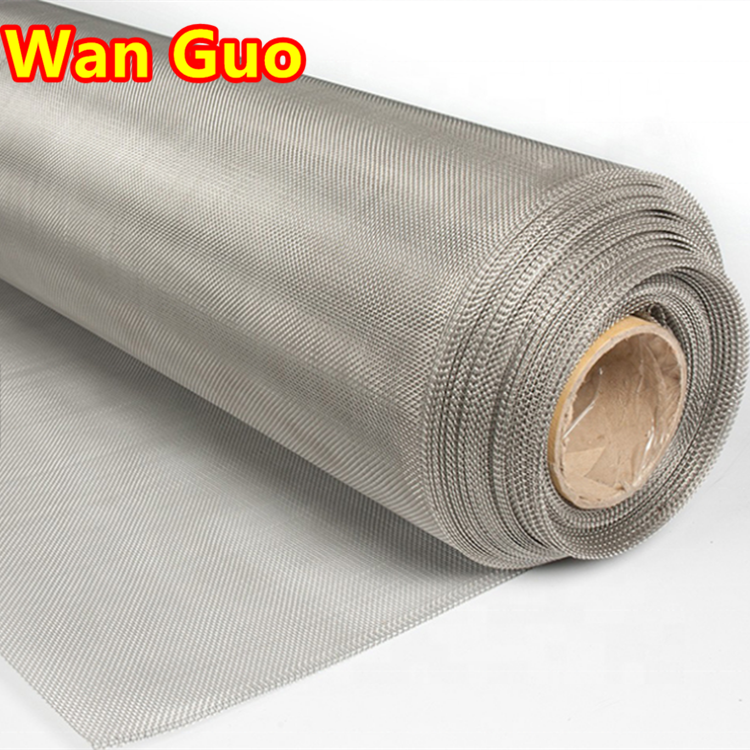 Supplies SS 304L 400 800 micron Flexible and Soft Woven 1mm Stainless Steel Netting Filter Wire Mesh