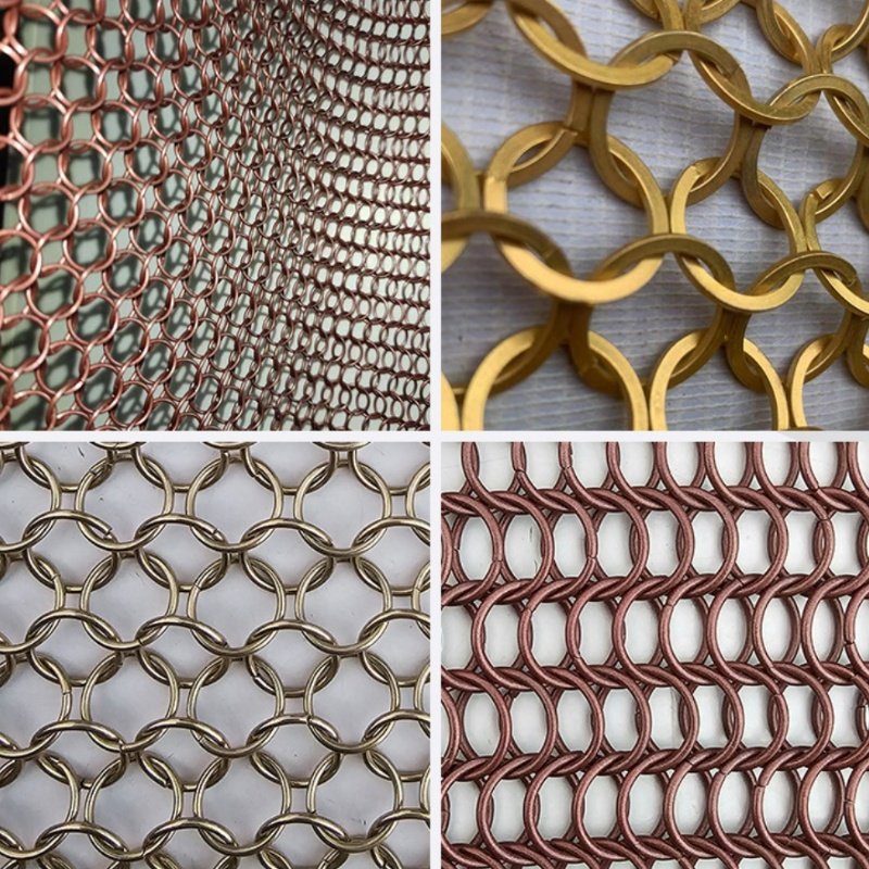 Chain Mail 0.5MM Steel Decorative Metal Ring Mesh Fabric Ring