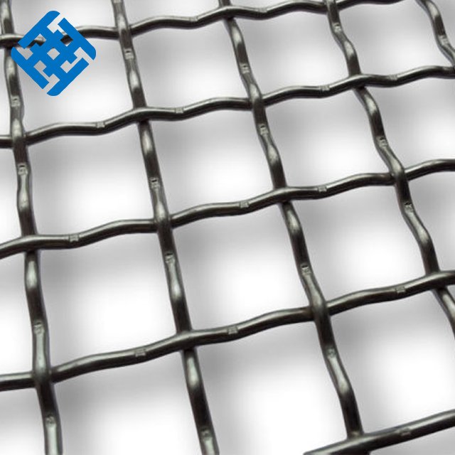 High Tensile 65mn 45# Manganese steel Iron wire woven Quarry Vibrating Screen Mesh Crimped Wire Mesh