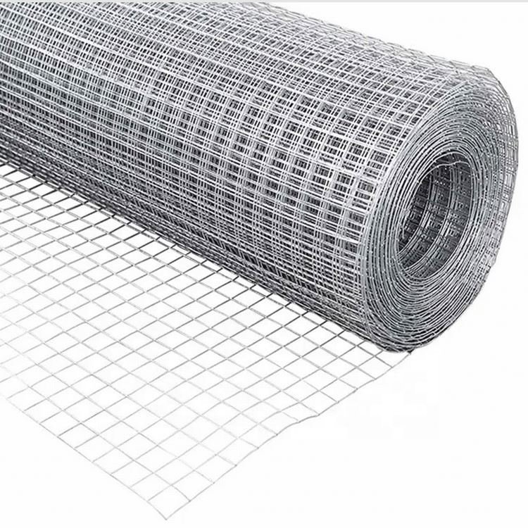 Hot Dipped Galvanized Welded Wire Mesh Roll 1.5mm-2mm Diameter Galvanized Iron Wire 6mm-20mm Aperture for Fences