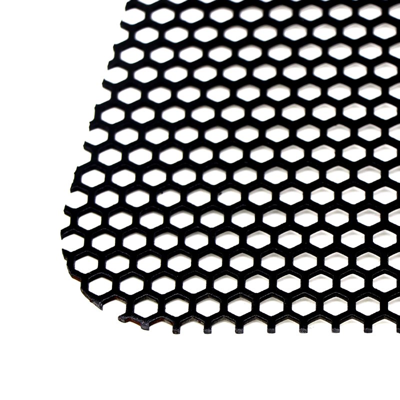 Black spray paint Stainless Steel square Hole and hexagonal hole Sieves Mesh Perforated Aluminum Sheet Wire Mesh Punching Plate