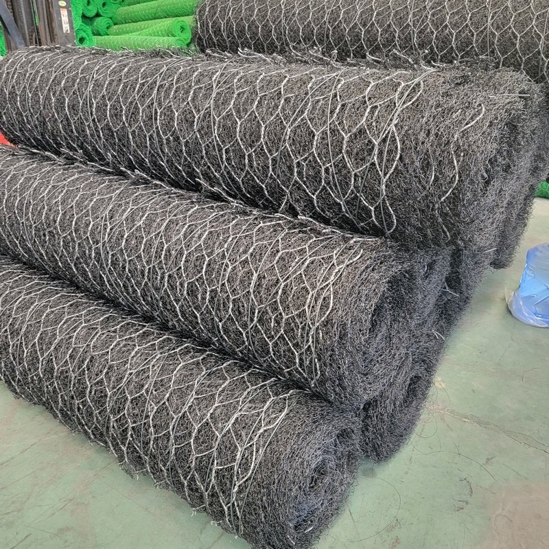PVC Gabion wire mesh Roll Geomat Slope Protection Net Erosion Control Mat
