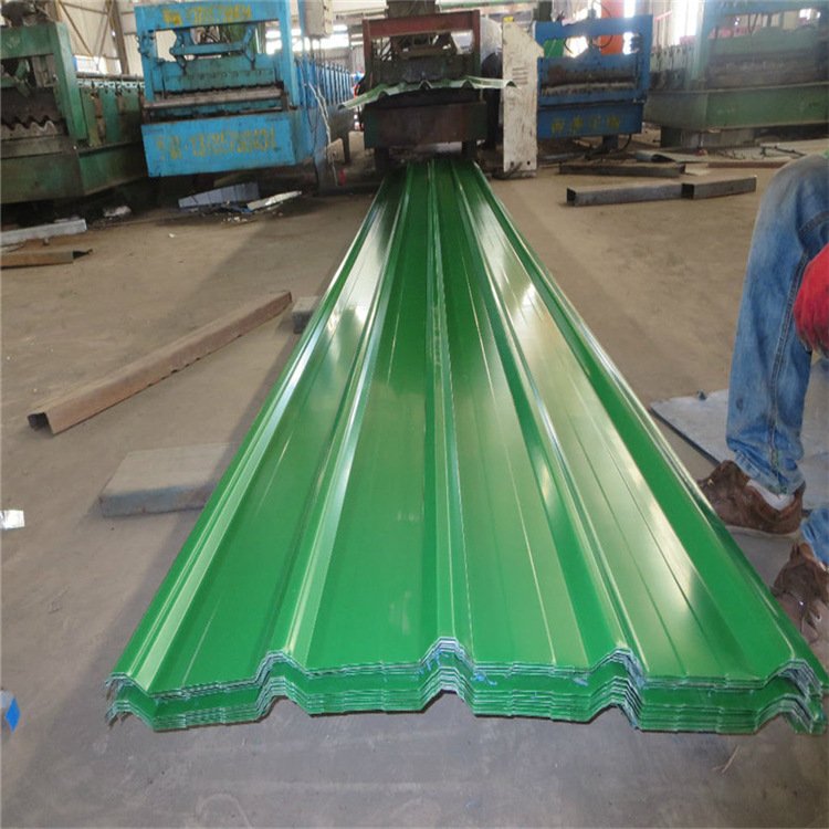 Z90 Z275 Color Coated Corrugated Steel Roofing Sheet 22 26 28 Gauge Dark Green Corrugated Steel Roof Sheets