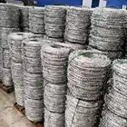 1,320 ft. 15-1/2-Gauge 4-Point Class 3 High-Tensile Galvanized Steel Barbed Wire Security Great Crafts Fences Critter Deterrent