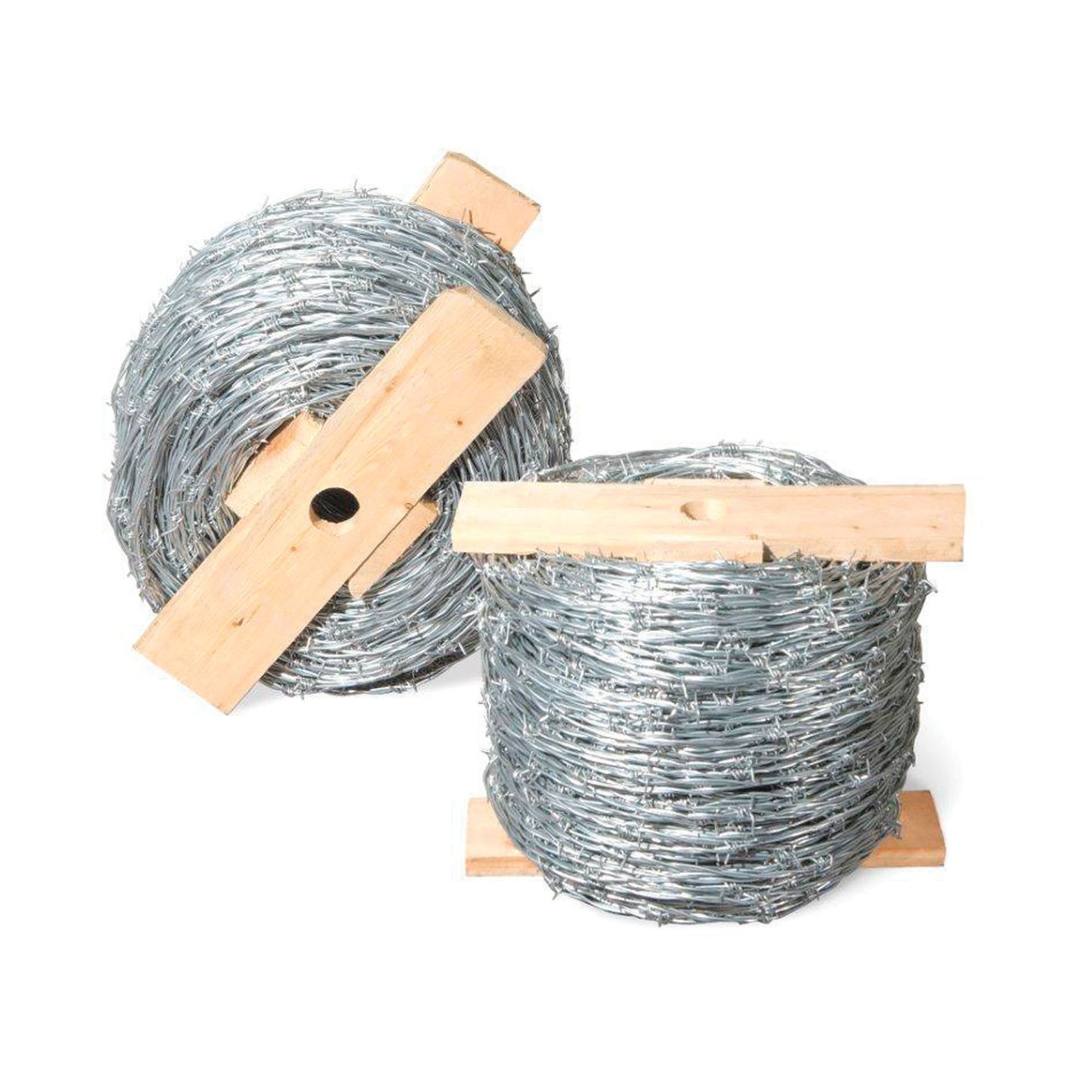 1,320 ft. 15-1/2-Gauge 4-Point Class 3 High-Tensile Galvanized Steel Barbed Wire Security Great Crafts Fences Critter Deterrent